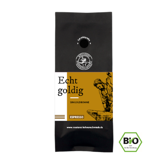 Bohnenschmiede Kaffee Echt goldig - Singoldbohne Bio 1000g