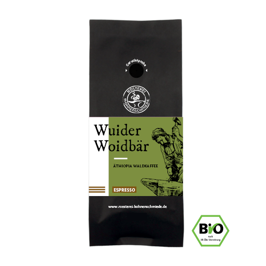 Bohnenschmiede Kaffee Wuider Woidbär - Äthiopia Waldkaffee Bio 500g