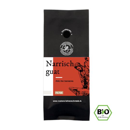 Bohnenschmiede Kaffee Narrisch guat -  Peru PachaMama - Bio -  1000 g