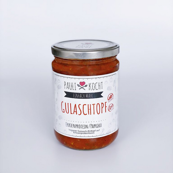 Veganer Gulaschtopf Erbsenprotein / Paprika im Glas 500g